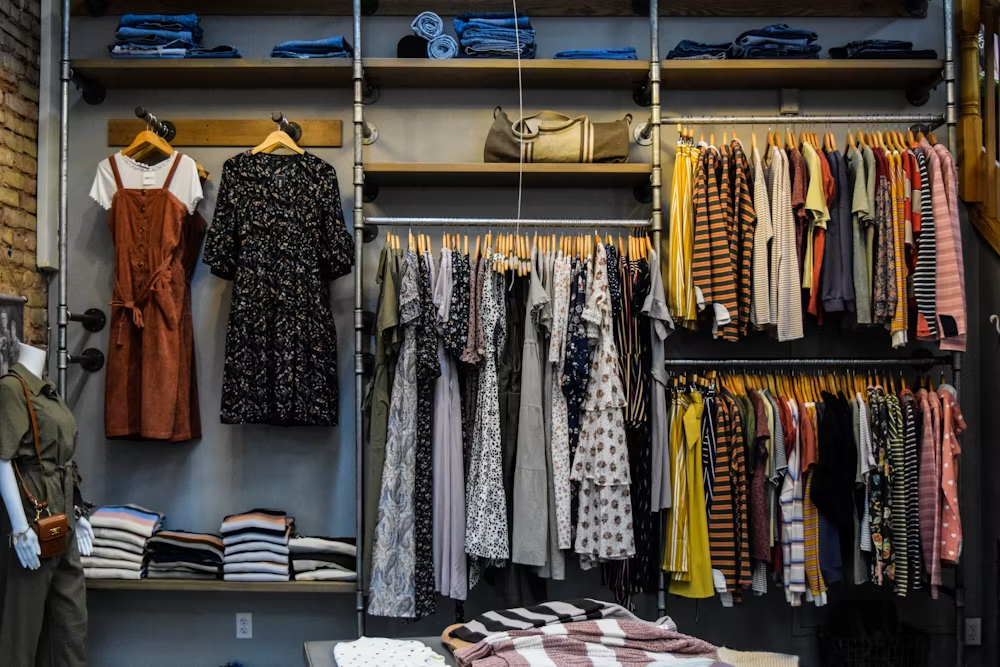 Person planning a clothing budget